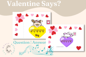 Cute Valentine cards to use with Valentine Day games