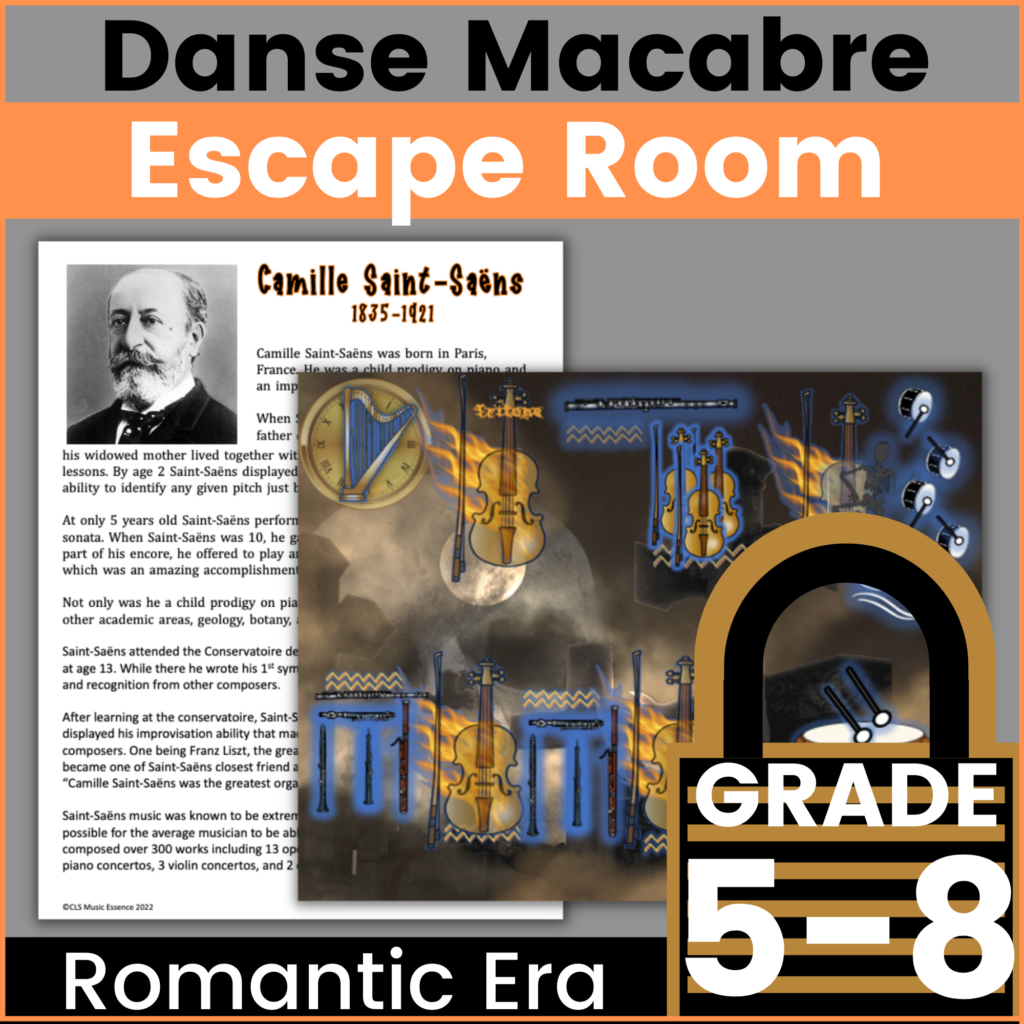 music lesson plan for Danse Macabre
