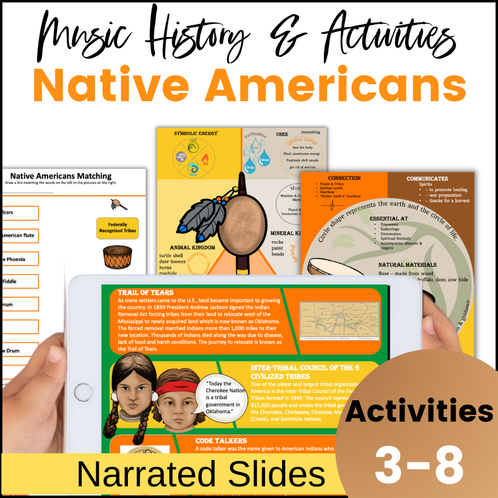 Native Americans Heritage month music lesson plan.