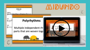 Picture showing music, video and vocabulary for easy songs to play on the xylophone.