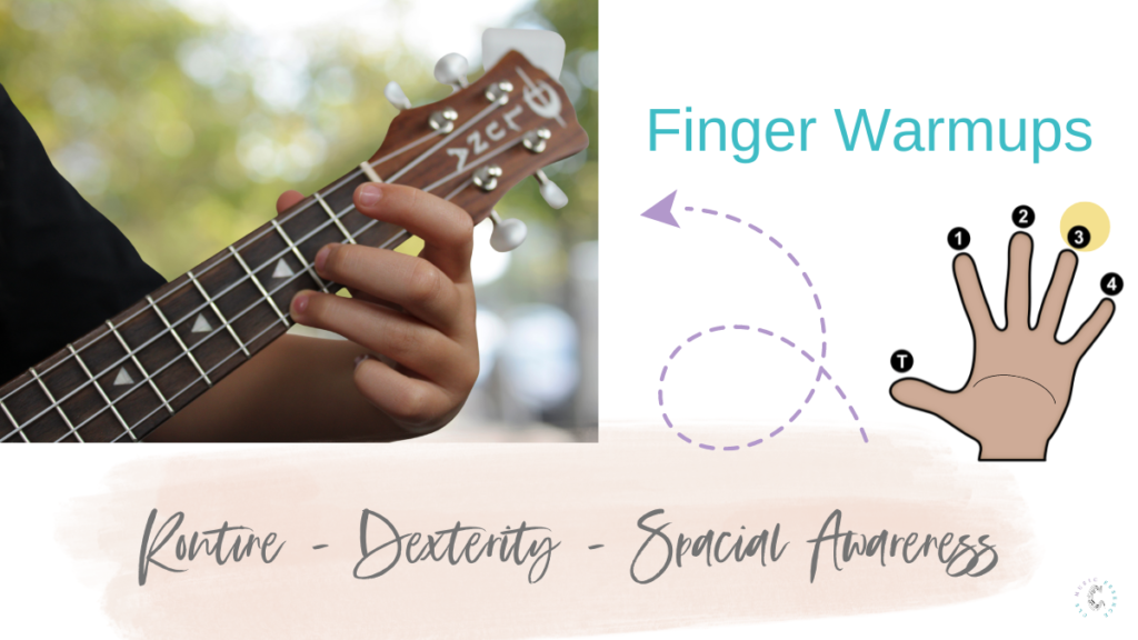 ukulele tab for beginners finger warmups