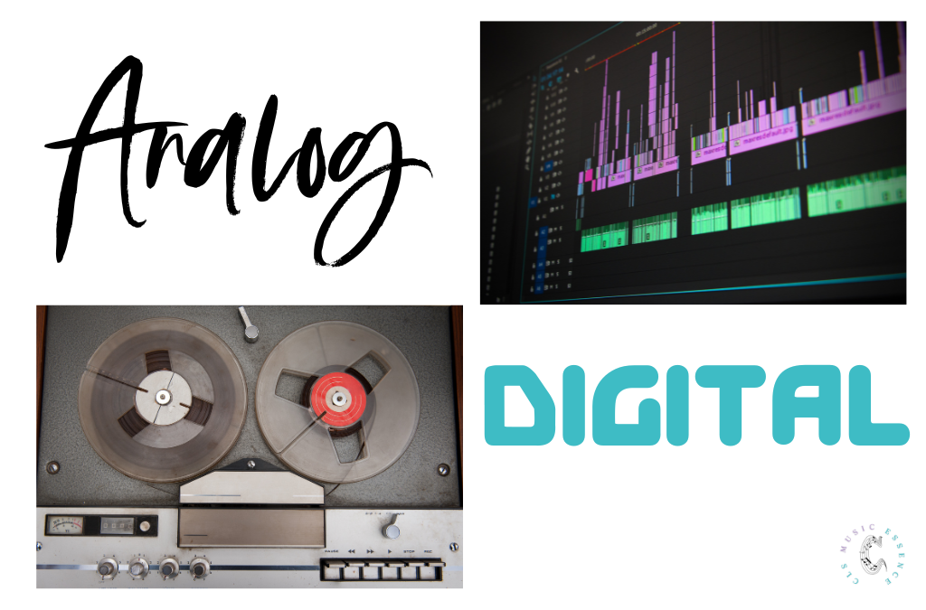 Compare analog used to create Edgar Winter hit and digital music editing. 